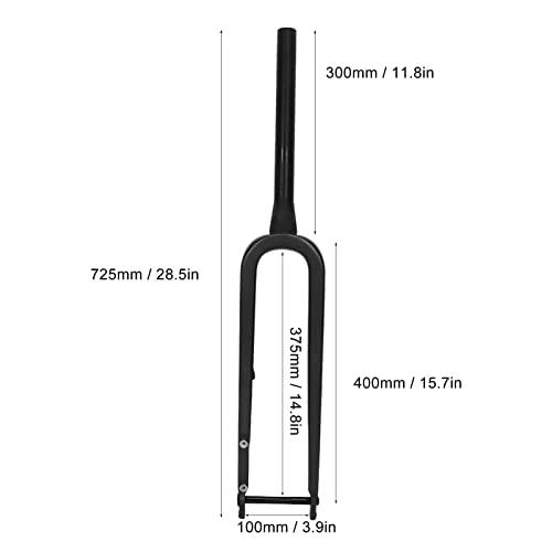 Qanyegn Carbon Fiber Damped Suspension Front Fork, Mountain Bike Rigid Absorb Fork For Road Bike Shaft Shock #TOP1