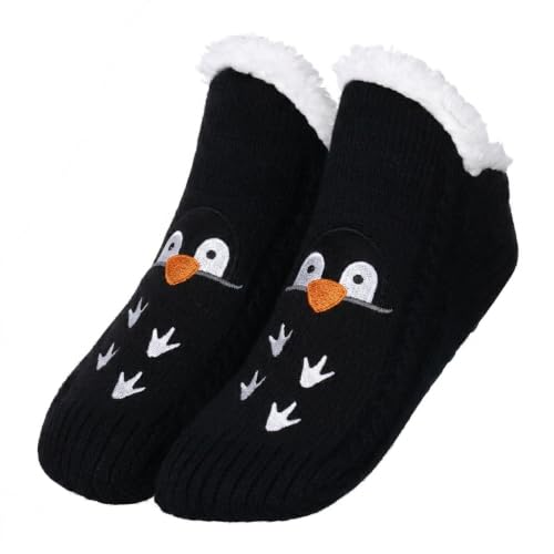 Image of ZYZX Cute Animal Slipper Socks for Women with Grips,Fuzzy Socks Indoor