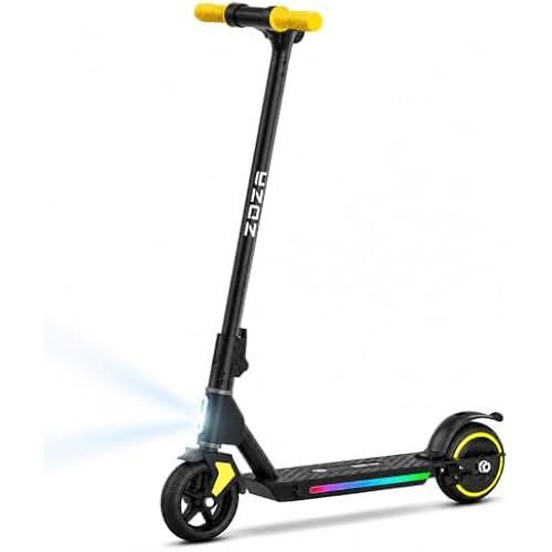 Electric Scooter for Kids, 10 MPH Max Speed, LED Display, Foldable, Dual Brakes,Lights, Lightweight, Kids Electric Scooter for 6+,Excellent Present Choice for Boys and Girls
