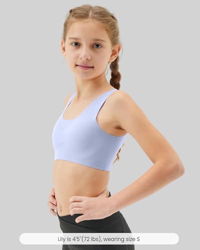 Training Bras for Girls 10-14 Seamless Teen Girls Sports Bras Ultra Comfort Soft Tween Bras 8-16 Removeable Padding2