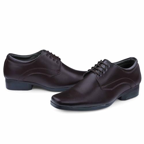 Image of DOCTOR EXTRA SOFT Men's Black Formal Shoes- Classic Office Business Dress Shoes, Slip On & Lace Up Style, Lightweight Cushioned Sole, Non-Slip Professional Work, Wedding,Party & Casual Footwear D-851