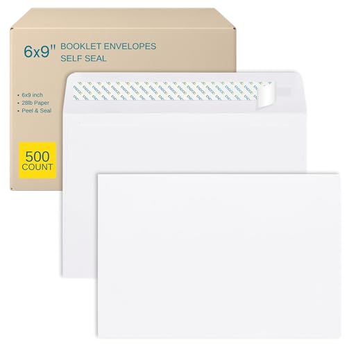 Enveloppes postales auto-adhésives 15x22 cm | Lot de 500 pièces en papier blanc 12.7 kg