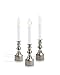 New Ideal Lights Dimmable Window Candle Electric with Multi Timer IR Controller, Metal Base Christmas Window Candles UL Listed 3 Set Packing 2 Extra Replacement Bulb (Nickel)