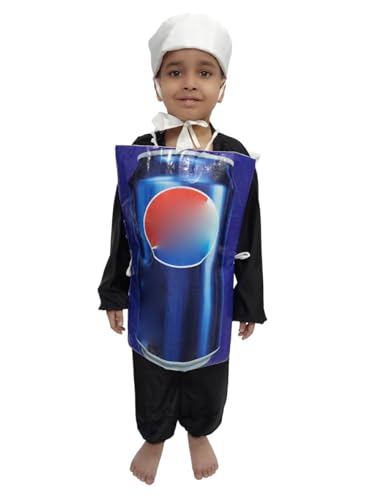 Image of Bookmycostume Blue Soft Drink Kids Fancy Dress Costume 5-6 Years