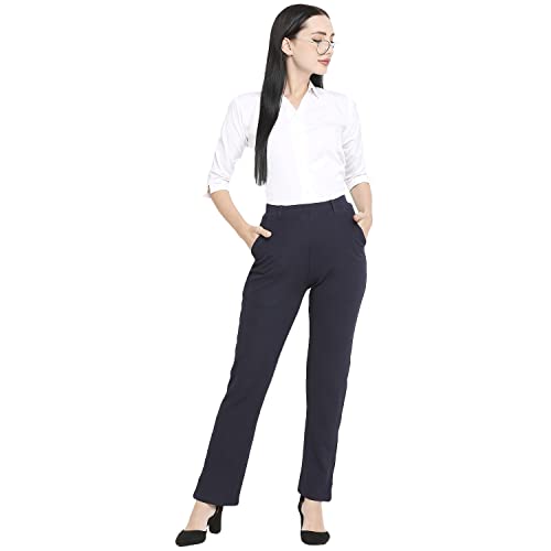 Image of Smarty Pants Women's Cotton Straight Leg Formal Trouser
