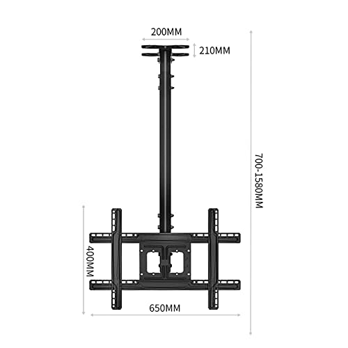 Support plafond TV 32 à 70 pouces orientable et inclinable à hauteur réglable