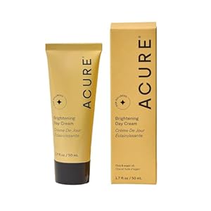 Acure Brightening Day Cream – Cica Cream, Anti Aging Moisturizer to Brighten for Women & Men, Facial Lotion, Skincare with Argan Oil to Replenish, Tone Dry Skin & Hydrate, Cruelty Free – 1.7 fl oz