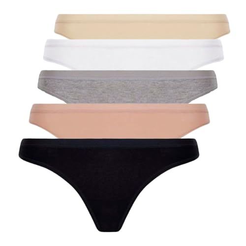 Kit 5 Calcinha Tanga Clássica Algodão Loba Lupo 40354-001 (BR, Alfa, G, Regular, Sortido)
