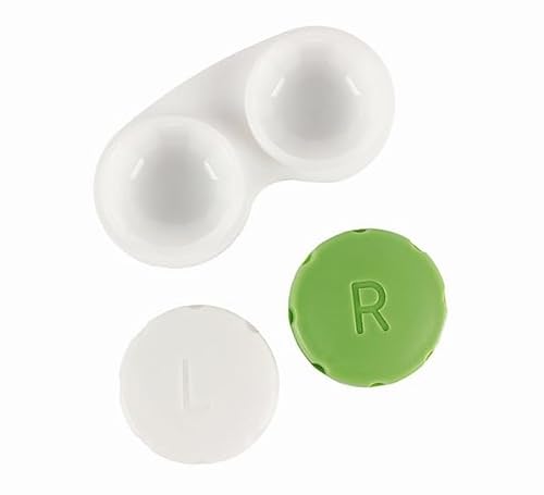 Dhoptical 50 PCS Contact lens case coloful large size Bulk Box Holder Container, Contact Lens Case Set (blue) - Thumbnail 3