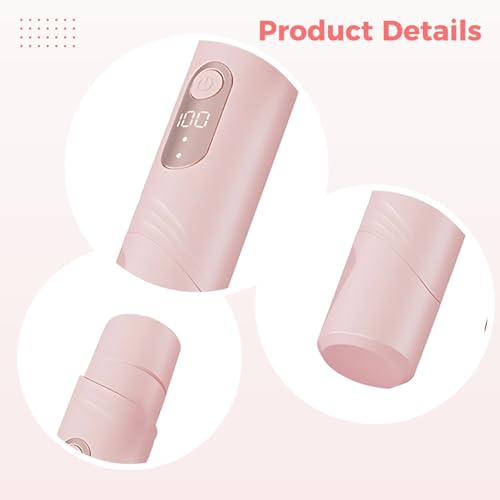 Afeitadora eléctrica para mujer removedor de vello rosa recargable para cara y bikini 3