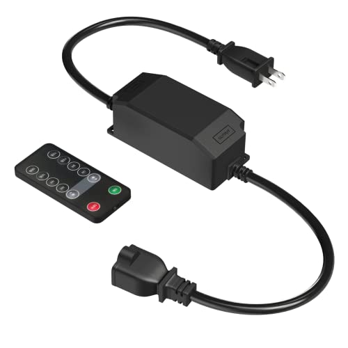 Outdoor Dimmer For Stript Lights, Bestcon Light Dimmer With Rf Remote Control, Timer Switch And Waterproof, Max Power 240W, Works With Broadlink #TOP16