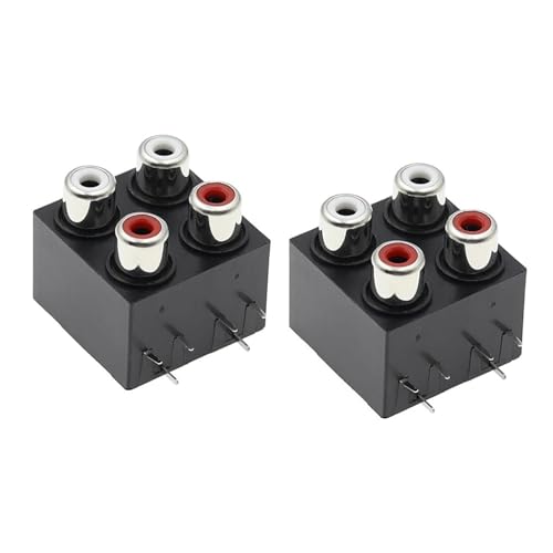 Conector de señal AV-8.4-12 con 4 orificios y estructura sellada para audio y video
