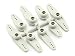 Du-Bro 671 Super Strength Servo Arms (Long Jr Servos) (8-Pack)