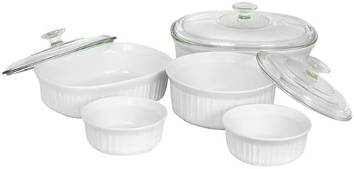 Amazon.com: CorningWare French White 8-Piece Bake and Serve Set: Home ...