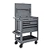 Storage Tool Cabinet 5 Drawer Rolling Mechanic's Cart, Gray (Slate) with Large Top Compartment