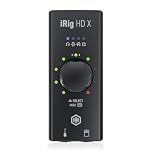 iRig HD X guitar audio interface for iPhone, iPad, Mac, iOS and PC with USB-C, Lightning and USB cables and 24-bit, 96 kHz music recording