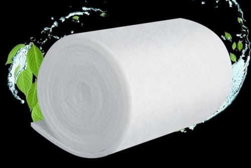 ZorTery ウールマット 濾過マット フィルターパッド 高密度スポンジ 3cm厚い フリーカット ろ過材 水質浄化 水槽用 アクアリウム 金魚飼育 家庭用 長い耐久性 フィルター 交換ろ過マット 効率的に濾過 (幅30cm,長さ3m)