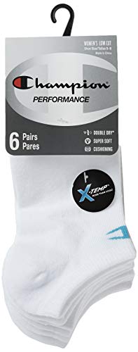 Image of Champion Women's Low Cut Beathable Moisture-Wicking Athletic Socks (6-Pack)
