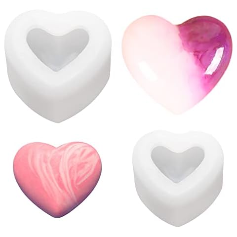 Cdemiy Moldes de Silicona Heart Shape Cover