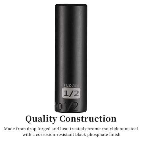 Image of 3 /8 inch Square Drive 1 /2 inch SAE Impact Socket,Hex Deep Socket Design,CR-MO Steel for Nut repair for Any Application