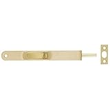 Stanley National N287-010 6 Inch Round Corner Recessed Flush Bolt Brass Finish