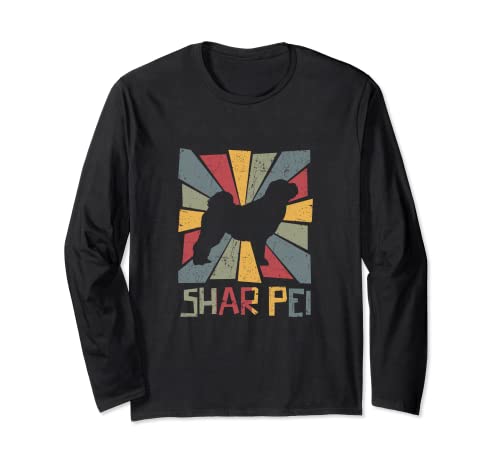 Shar Pei Vintage Retro Maglia a Manica