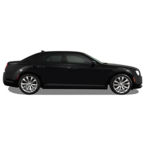 SlickMod Chrome Delete Blackout Vinyl Overlay for 2011-2021 Chrysler 300 Window Trim (Matte Black)