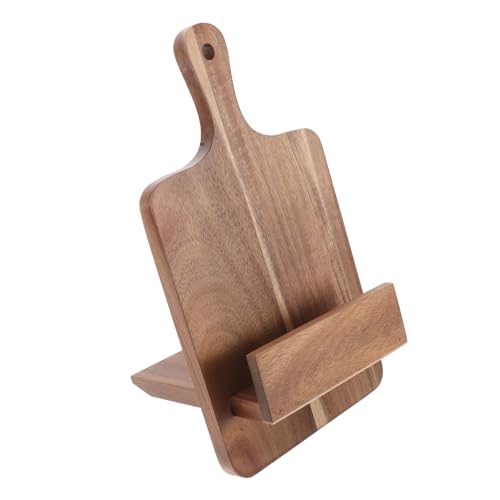 Estante de madera marrón montado en pared para cocina