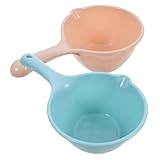 Milisten Kunststoff Wasserschöpfer 2 Stück mit Komfortablem Griff und Aufhängemöglichkeit Geeignet für Bad Küche und Gartenbewässerung