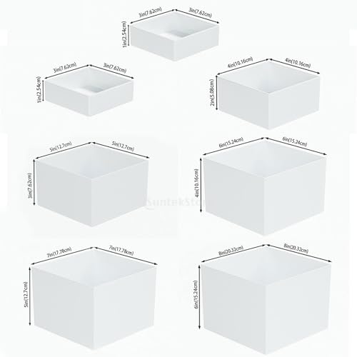 Buffet riser cube lot de 7 présentoirs emboîtables en acrylique - 3