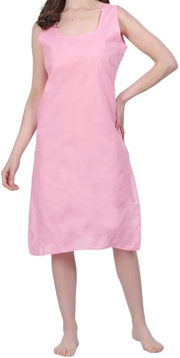 Women's Cotton Long Camisole for Kurti,Suit Full Slips Inner wear Petticoat Sleeveless for Girls Summer Top