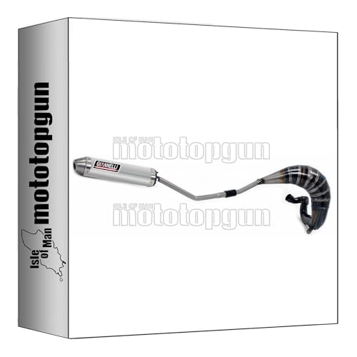 2 Anni di garanzia giannelli terminale completo omologato open enduro 2t alluminio compatibile con aprilia mx 125 2004 2005 2006 2007 2008 mototopgun