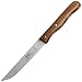 Produktbild Clauss Vespermesser aus Solingen, Tomatenmesser mit ergonomischem Holzgriff aus Schwarznuss und doppelten Nietstiften, Sägemesser mit scharfer gezahnter Klinge, 23 cm, CL-20005