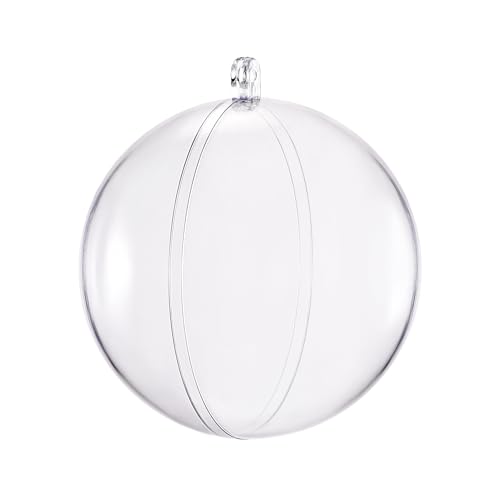 Bolas de plástico transparente 100mm para rellenar esferas manualidades uxcell 2