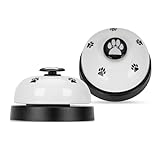 SinChic Hundeklingel,2 PCS Türglocken für Hunde Töpfchentraining Trainingsglocken für Haustiere mit großem Knopf Katzenklingel Tischglocke Buzzer für Hunde Training Zubehör
