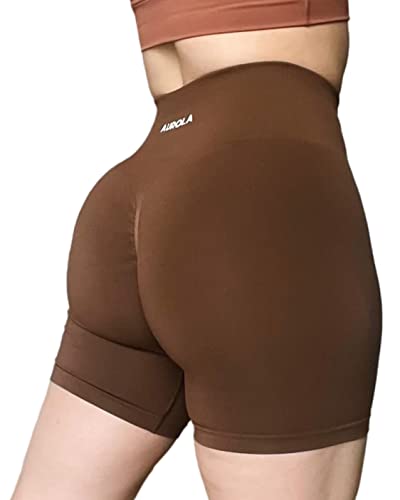 Image of AUROLA Intensify Workout Shorts for Women Seamless Scrunch Short Gym Yoga Running Sport Active Exercise Fitness Shorts