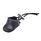 DONGKER Bogenschießen-Daumenring, 1 Stuck Leder Daumenschutzring, Fingerschutz mit verstellbarem Seil für Traditionellen Jagdbogen, Recurvebogen