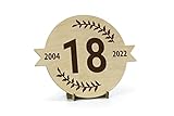 tarjeta felicitacion 18 cumpleaños SOPORTE PARA EXPONER EL REGALO INCLUIDO: La postal de cumpleaños incluye un pequeño soporte de madera para poder exponer la postal de cumpleaños o aniversario sobre una mesa o una estantería. ¡Así será un artículo de decoración más!