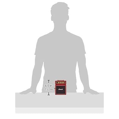 Marshall MS-2R MS2 Mini Amp, Red [Imported from UK]
