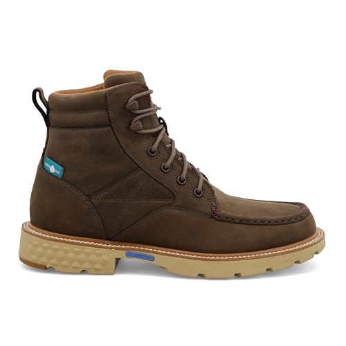 Twisted X Men's 6" Work Boot, Moc Toe with CellStretch4