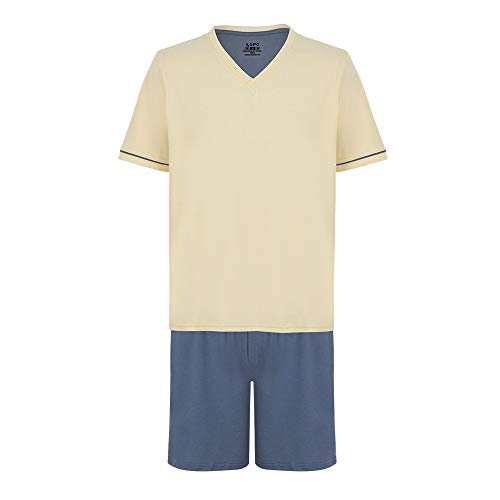 Pijama Lupo KM Curto - Gola V meninos Palha 8