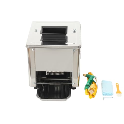 Fleischschneidemaschine Kommerzieller Fleisch Allesschneider 850W, Elektrische Aufschnittmaschine Lebensmittelschneider Fleischschneide, 3.5 mm Schnittstärke