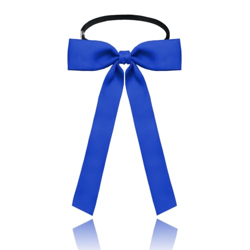 Image of Luckyvestir Western Bow Ties for Men Women, Black /Red Colonel Satin Ribbon String Bow Tie for Costume Uniform