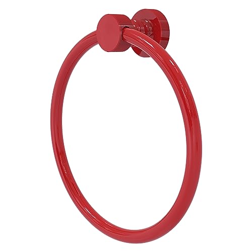 Allied Brass FT-16-FER Foxtrot Collection Towel Ring, Fire Engine Red