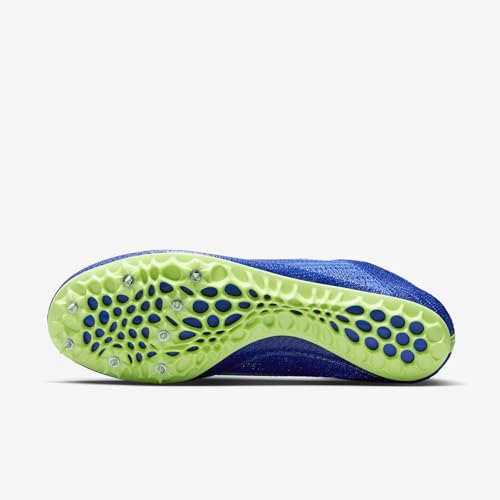 Nike Zoom Superfly Elite 2 Track & Field Sprinting Spikes (CD4382-400, Racer Blue/Lime Blast/Safety Orange/White) Size 122