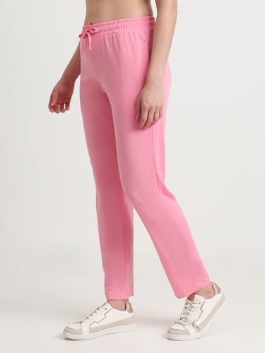 Image of T T Women Regular Fit Poly Jersey Solid Trackpant