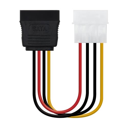 Cable de alimentación SATA 16cm con conector Molex 4 pines