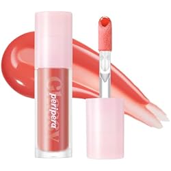 Peripera Ink Glasting Lip Gloss | Non-Sticky, High-Shine Finish | Fuller-Looking Lips, Nourishing Formula | Long-Lasting Wear, Safe for Sensitive Lips, K-Beauty Makeup (015 SOFT SWEET)