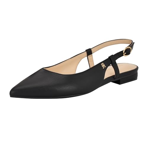 Ballerines Tommy Hilfiger Anti Fatigue Vamina Cuir Souple Noir 36 EU