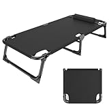 CHUDOU Feldbett, 24 Zoll extra breites, Robustes Feldbett, leichte Feldbetten for Reisen...